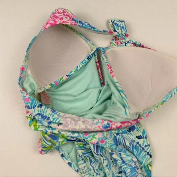 Lilly Pulitzer Lanai Halter One-Piece Swimsuit in Sink or Swim Size 4 EUC - Picture 8 of 14